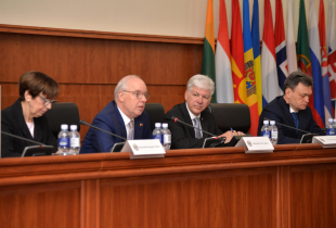Photo of Speakers at Moldova One Outreach event