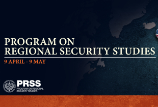 Program on Regional Security Studies (PRSS) Event Graphic