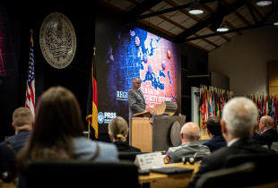 Photo of  Lt. Gen Wein Speaking at PRSS