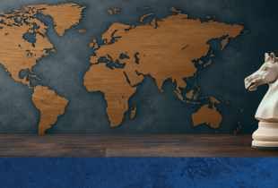 SCR course graphic includes world map and chess piece.