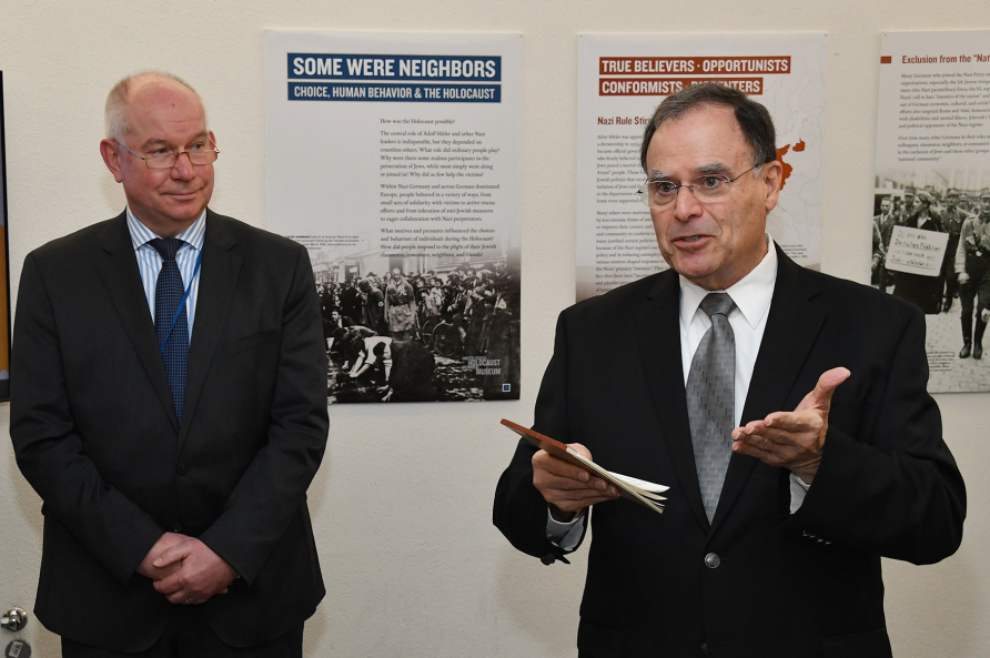 Opening traveling Holocaust  exhibit