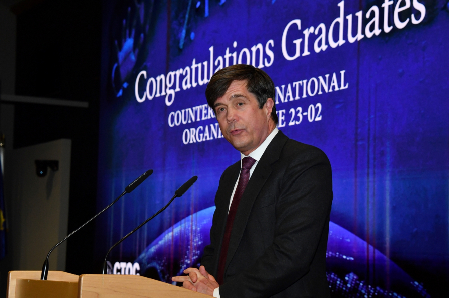 U.S. Ambassador Eric Nelson, the Ambassador-In-Residence at CTOC Graduation