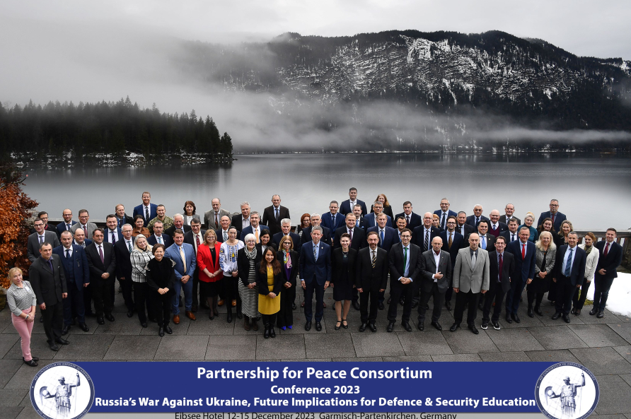 Participants of the Partnership for Peace Consortium conference at the Eibsee