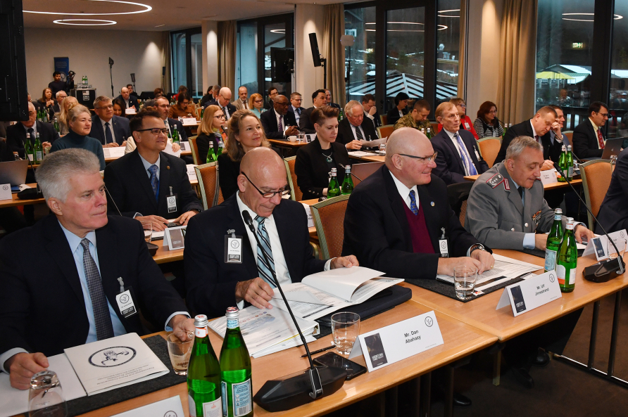 Participants listen in during the Partnership for Peace Consortium conference held Dec. 13-14