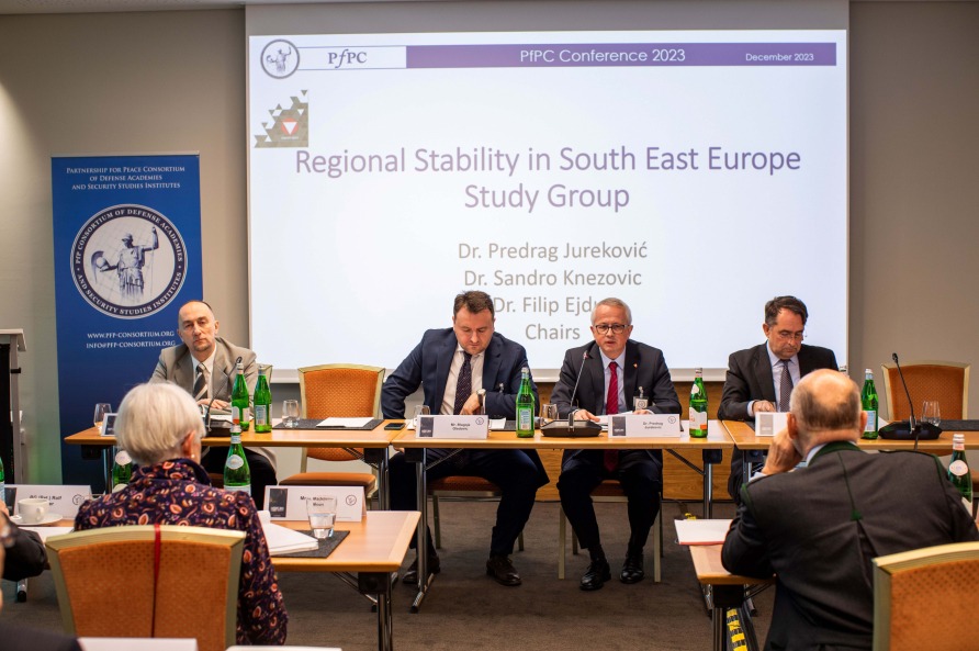Panelists speak on their findings for regional stability in Southeast Europe