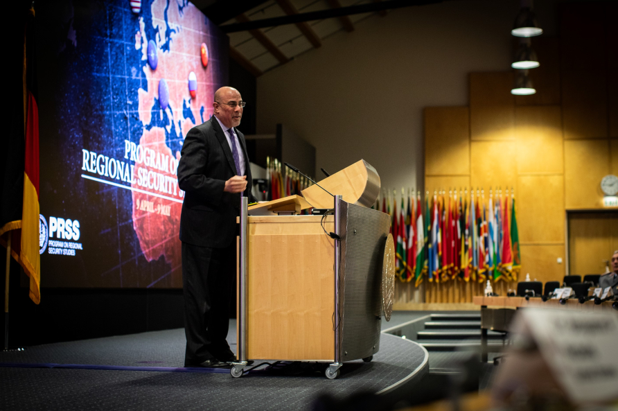 Photo of Dean Finel Speaks at PRSS Opening 