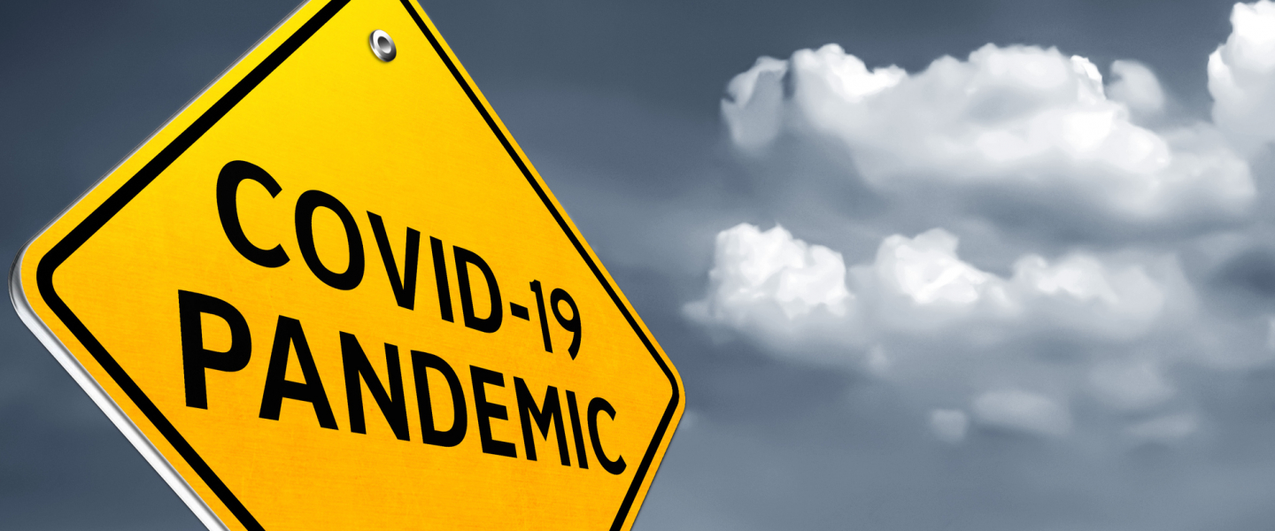 COVID 19 pandemic - road-sign message